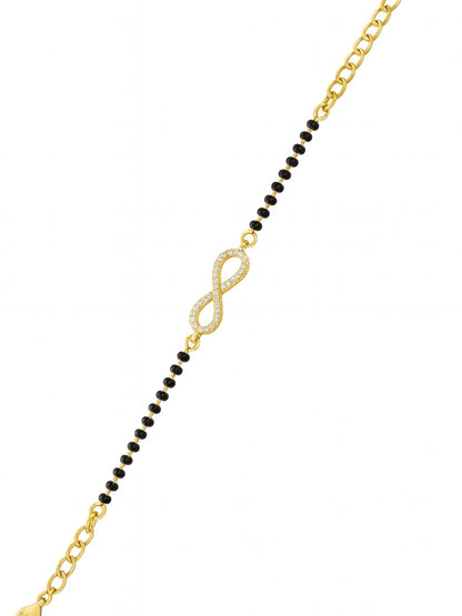 American Diamond Infinity Mangalsutra Bracelet