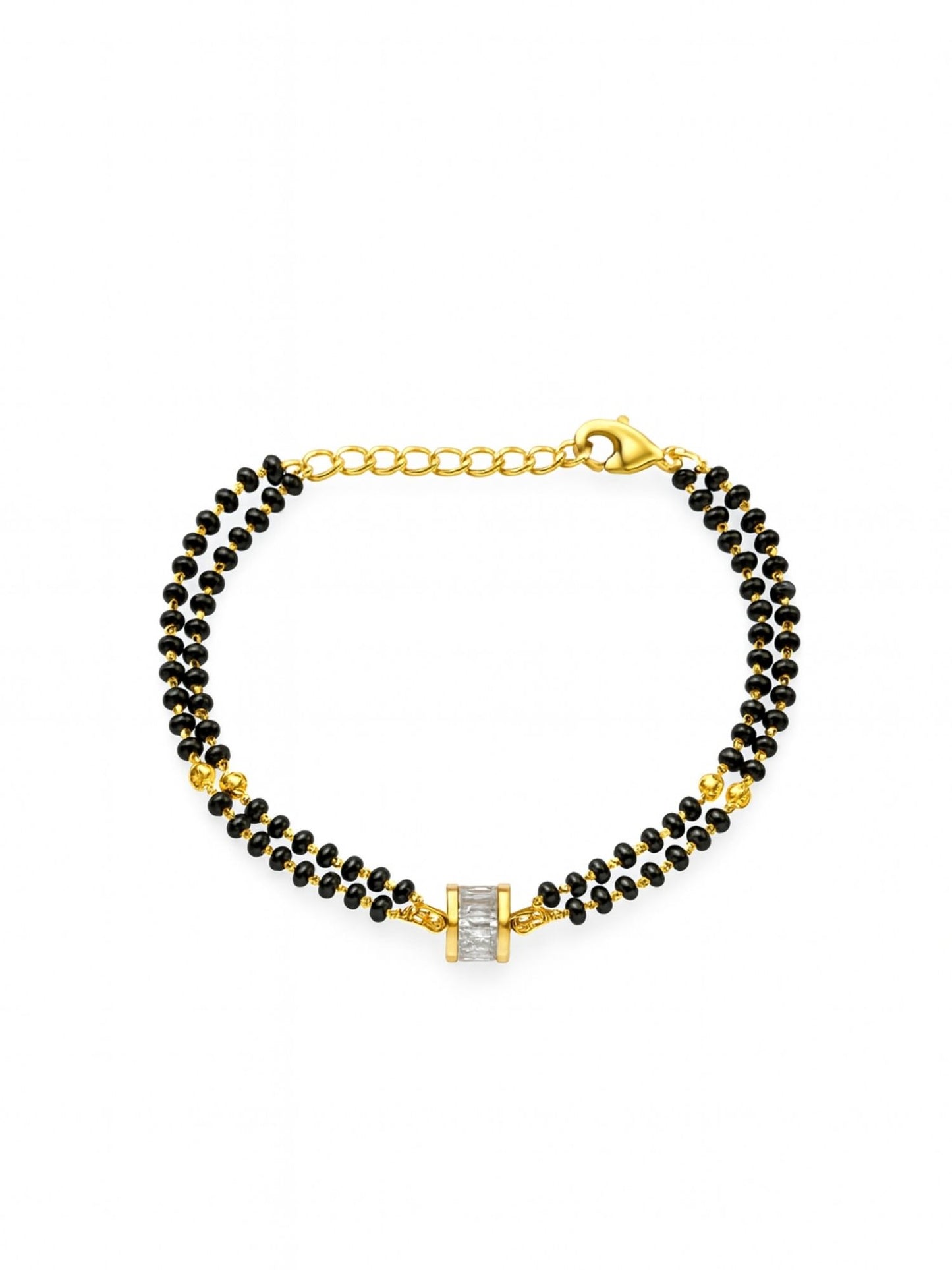 American Diamond Barrel Mangalsutra Bracelet