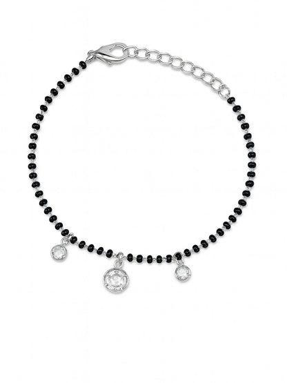 American Diamond Drops Mangalsutra Bracelet