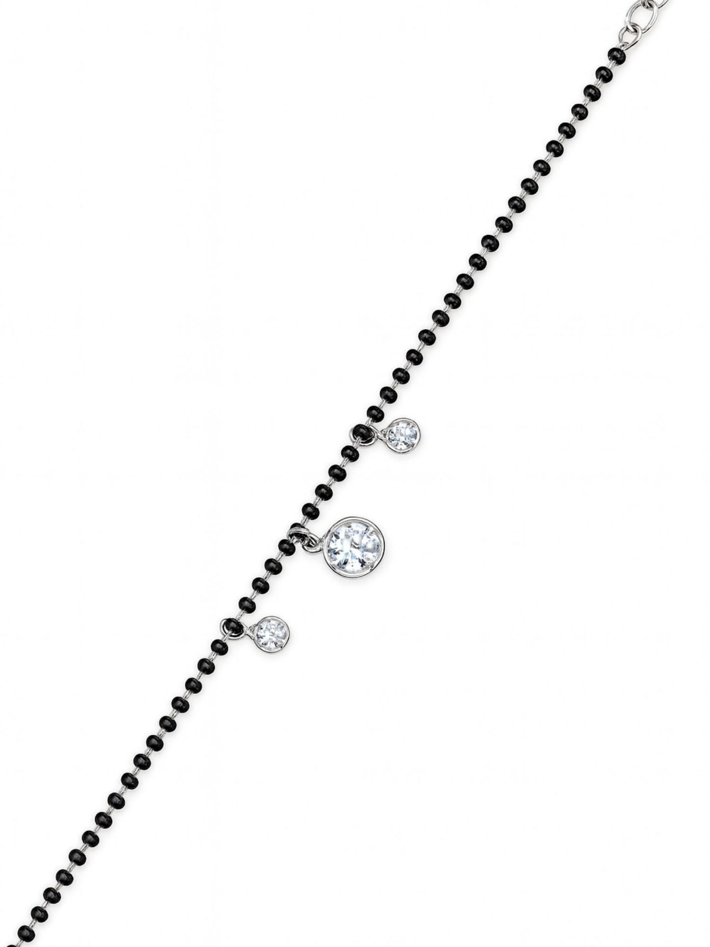 American Diamond Drops Mangalsutra Bracelet