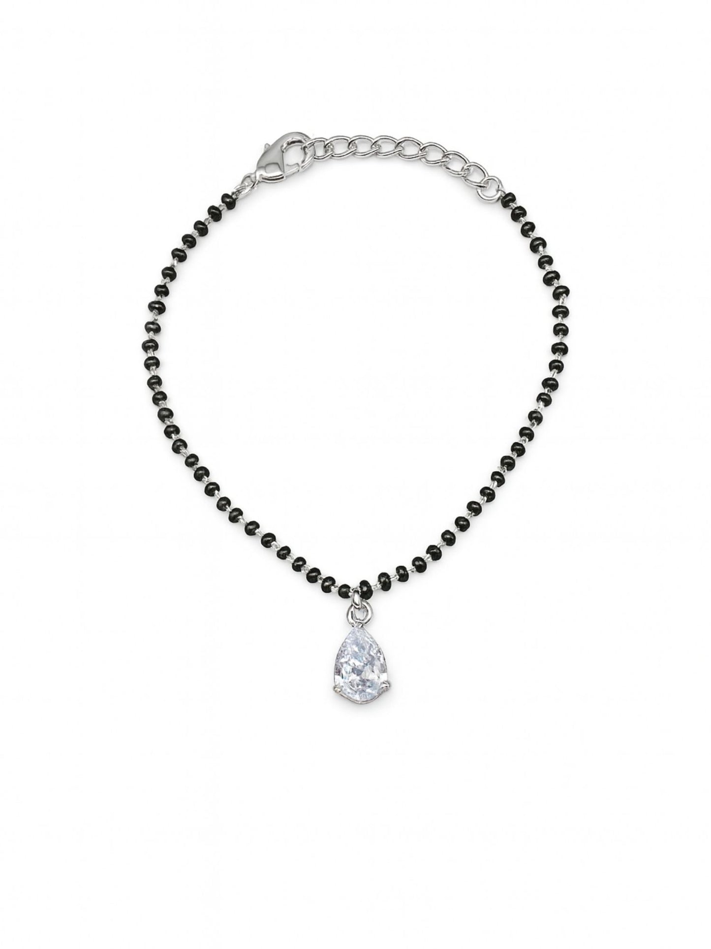 American Diamond Drop Mangalsutra Bracelet