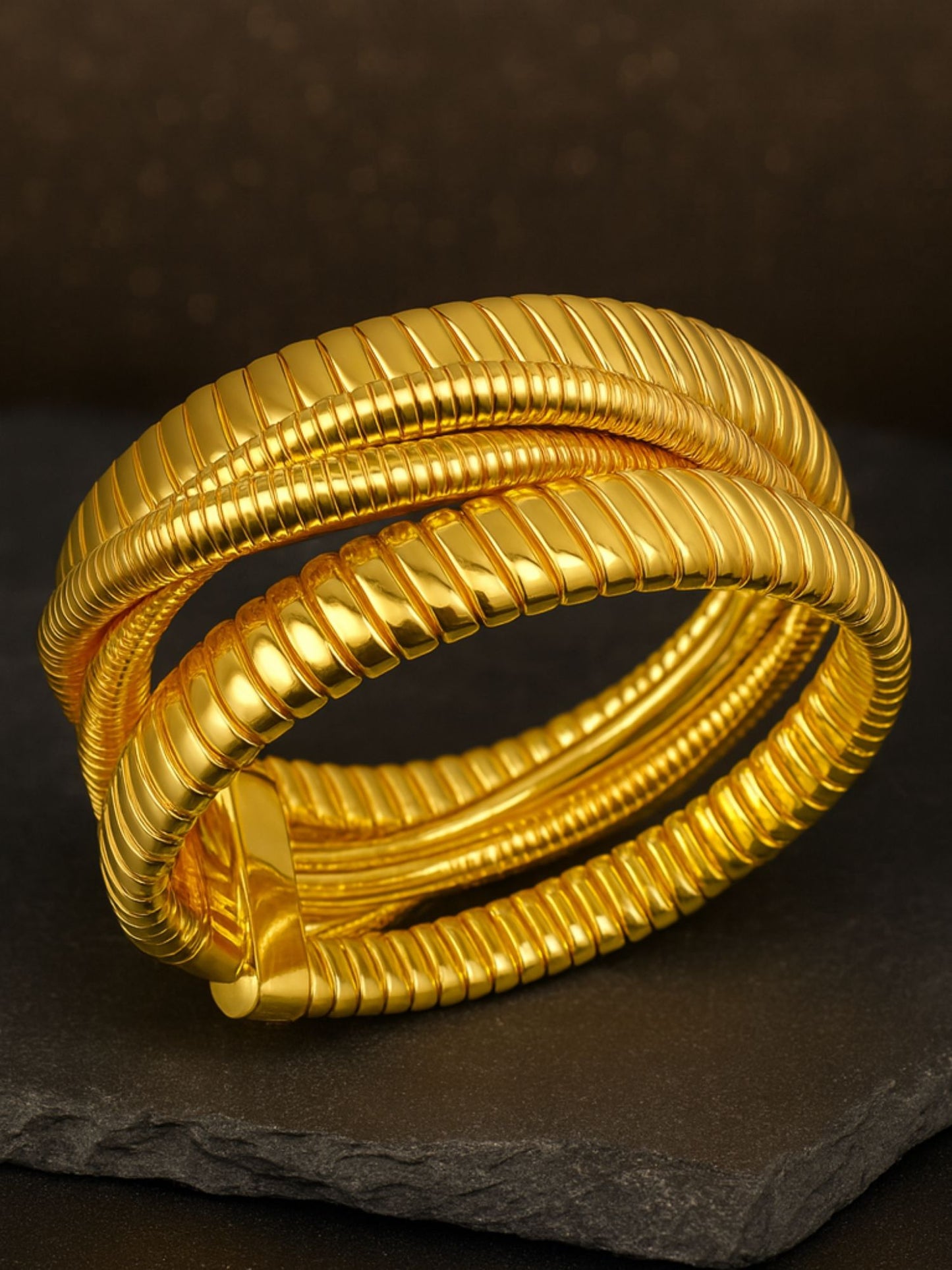 Gold Western Kada Bracelet | Trendy Statement