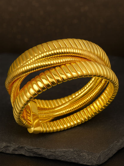 Gold Western Kada Bracelet | Trendy Statement