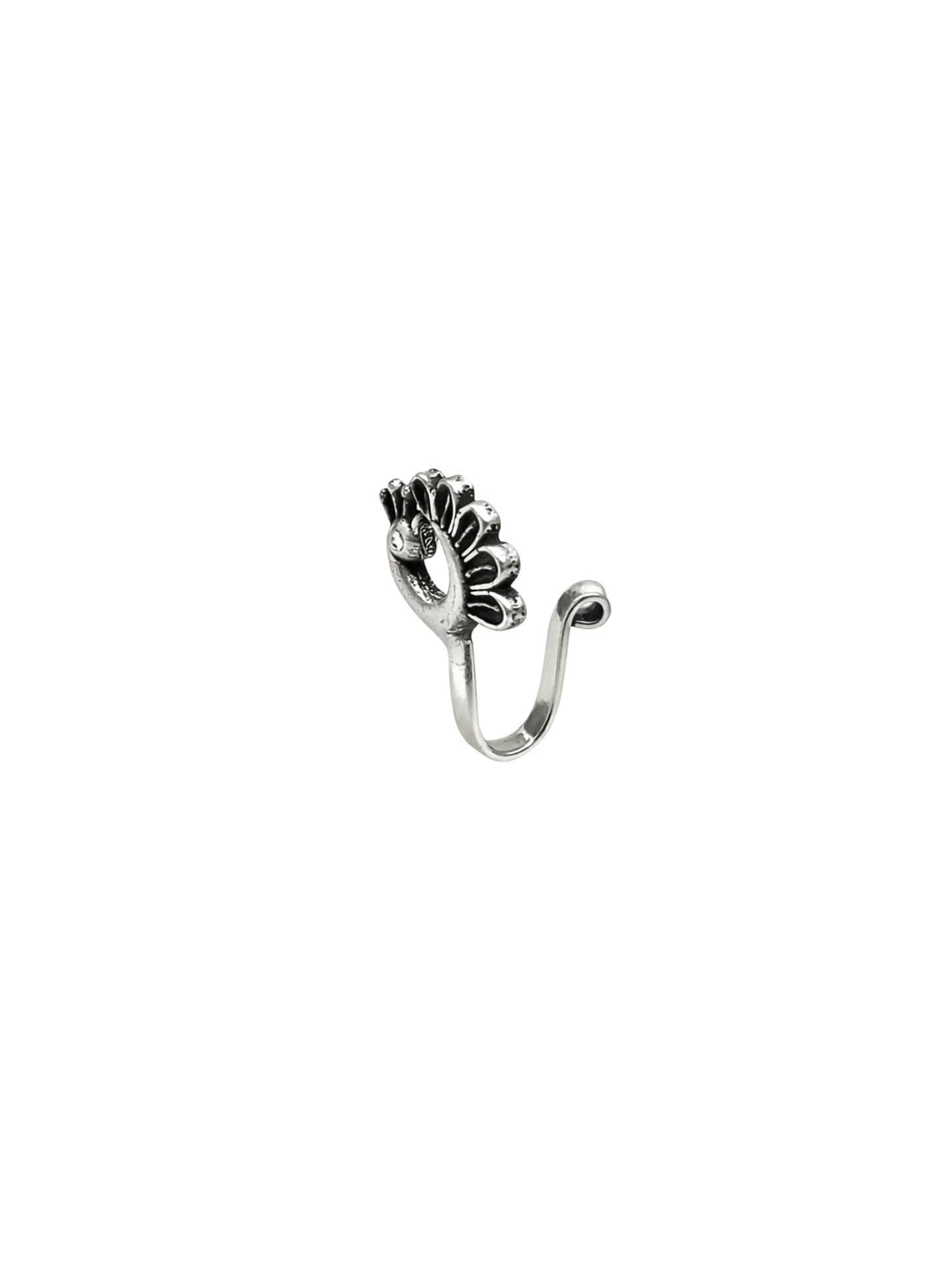Maharashtrian Peacock Nath Traditional Nose Pin