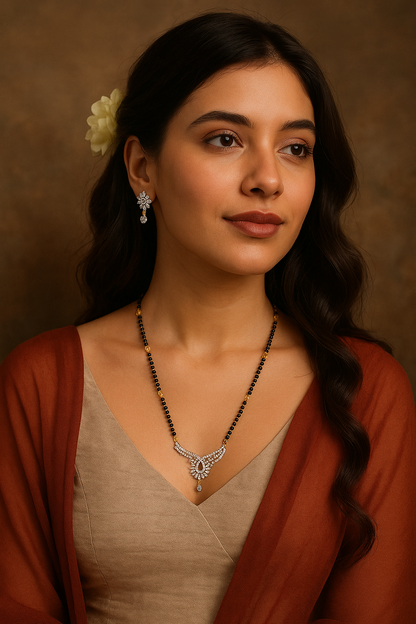 Combo Set of 4 American Diamond Mangalsura Sets