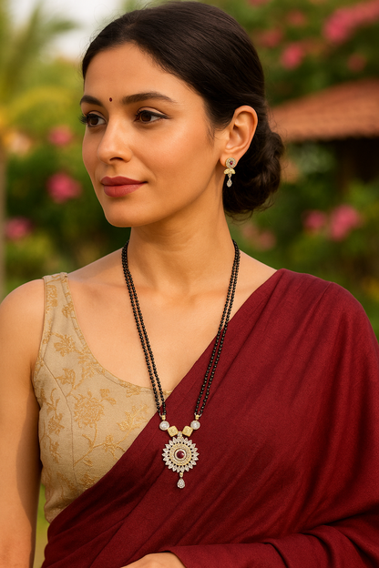 Combo Set of 4 American Diamond Mangalsura Sets