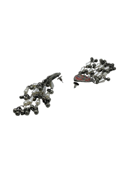 Stud Earring Flower & Ghungroo Design