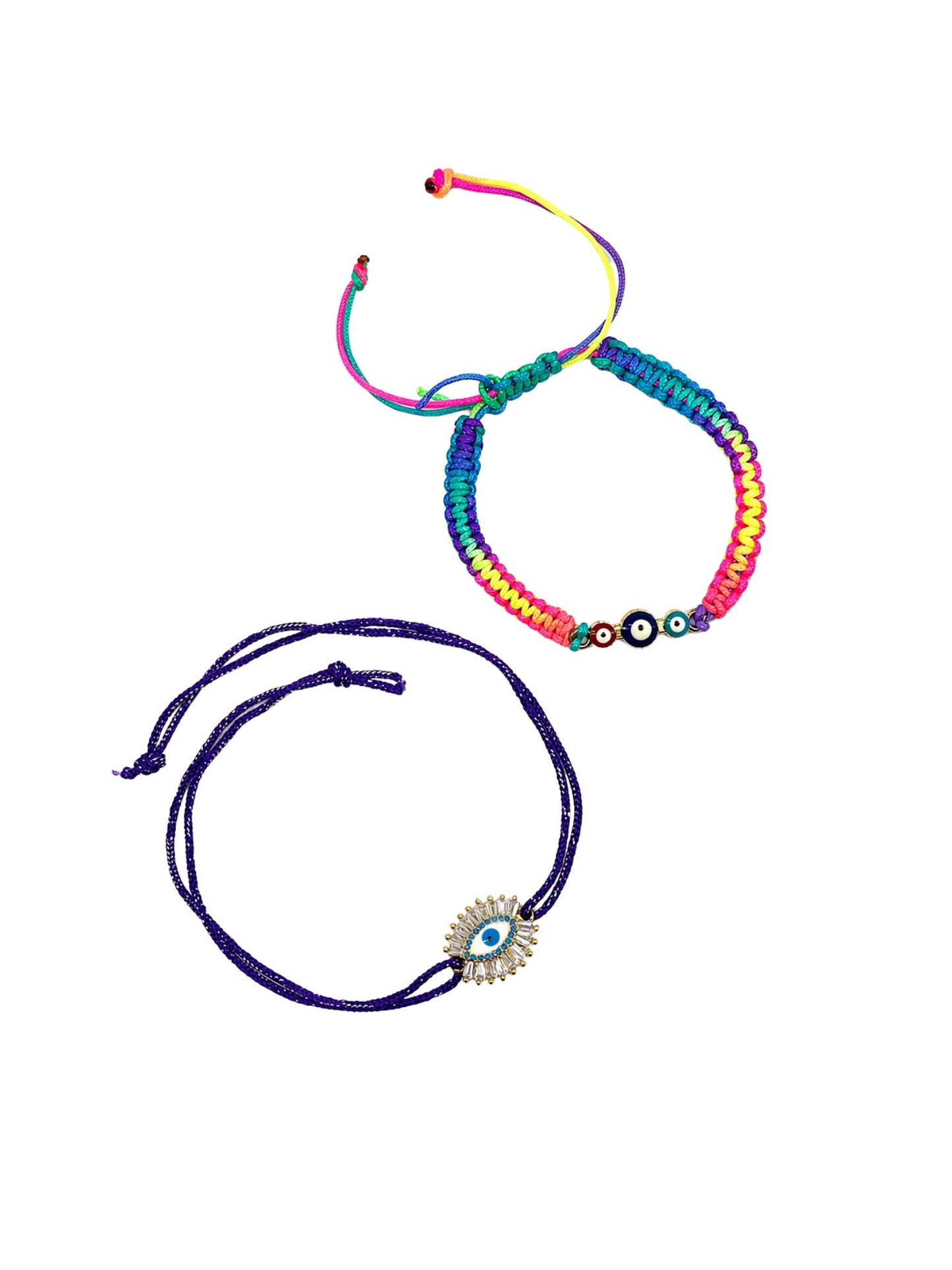 (Set of 2) Evil Eye Bracelet Rakhi For Bhai Bro