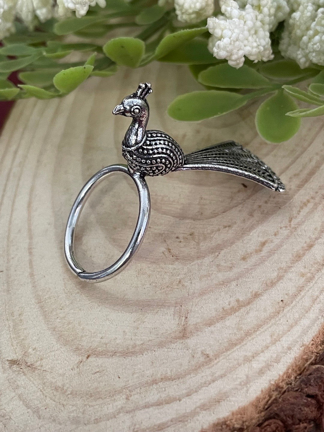 Buy Multi Stone Ring, Peacock Ring, Bird Ring, Sterling Silver Statement  Ring, Adjustable Ring , Jewelry Gift for Her, Peacock Jewelry Online in  India - Etsy