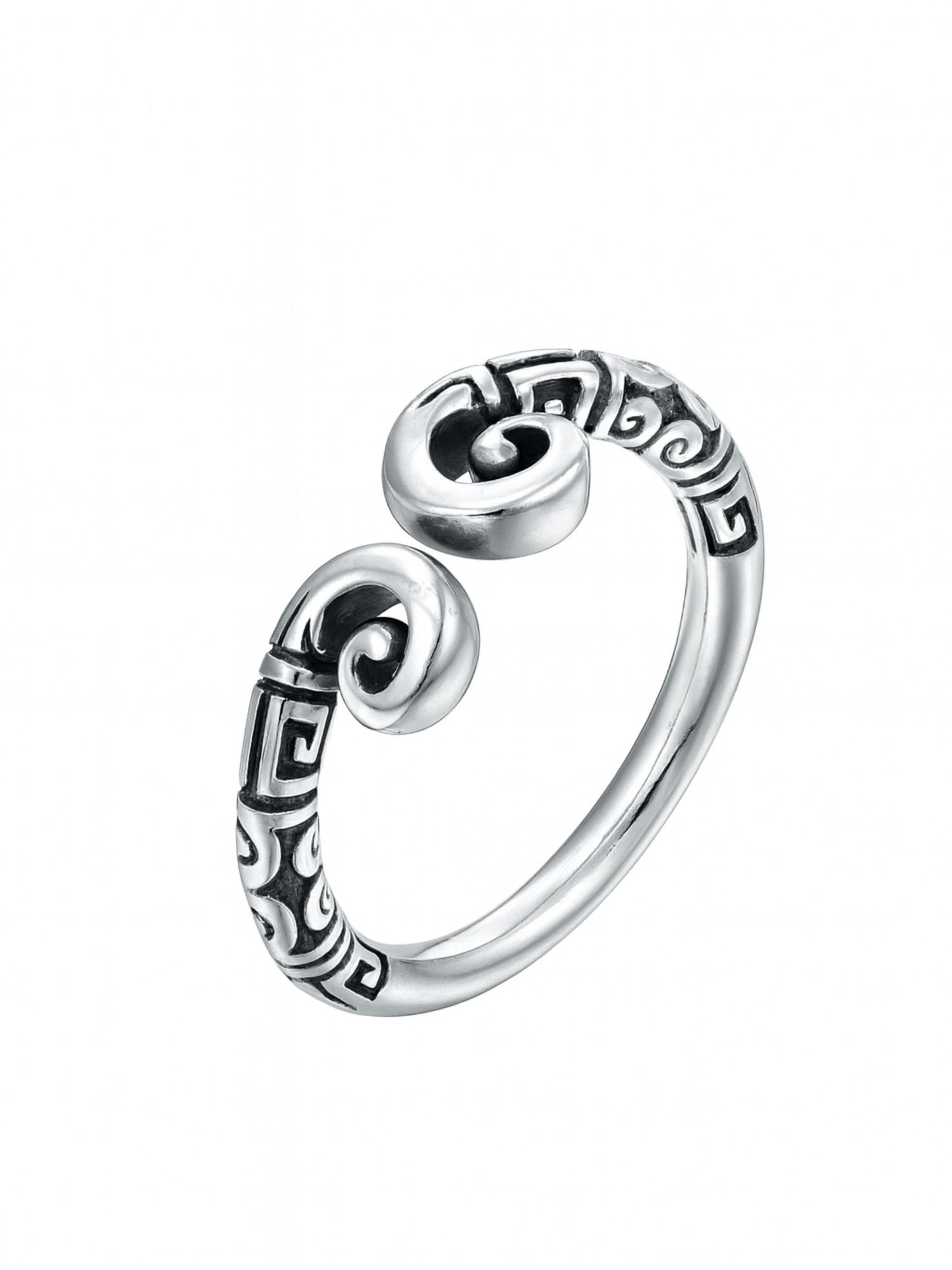 Silver-Plate Tribal/Bohemian Design Finger Ring