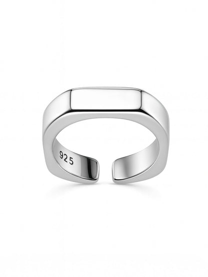 Silver-Plate Classic Simple Finger Ring