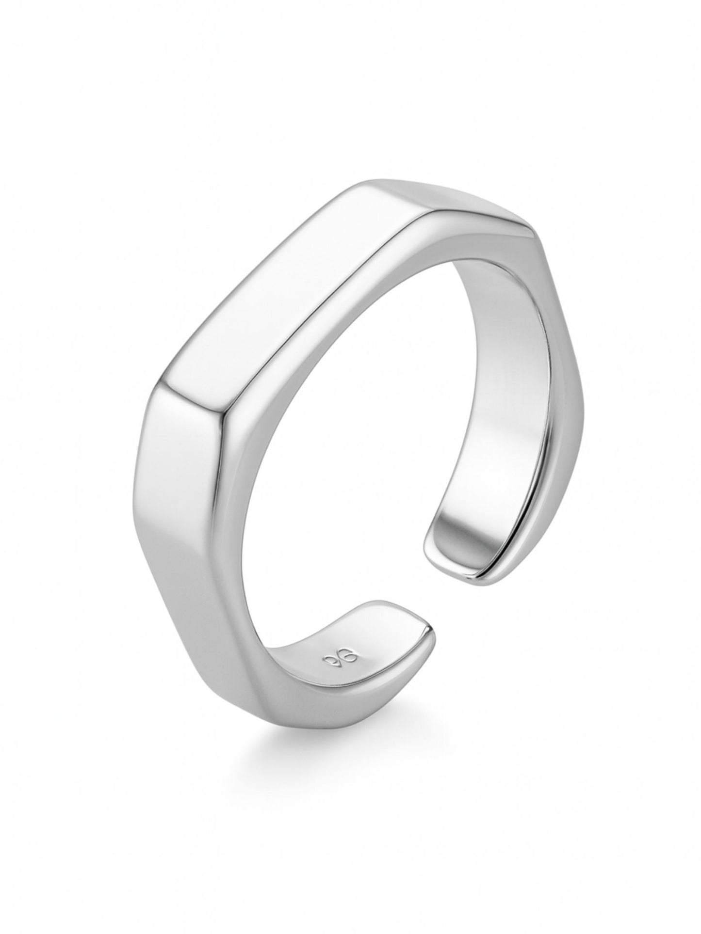 Silver-Plate Classic Simple Finger Ring