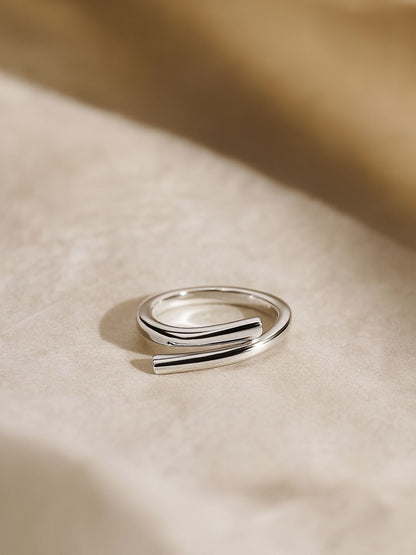 Silver-Plate Simple Classic Design Finger Ring