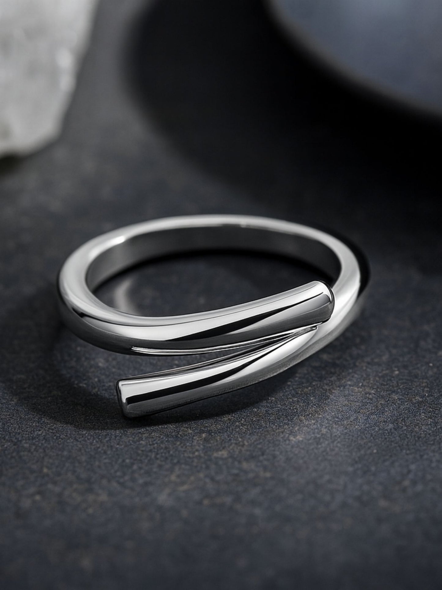 Silver-Plate Simple Classic Design Finger Ring