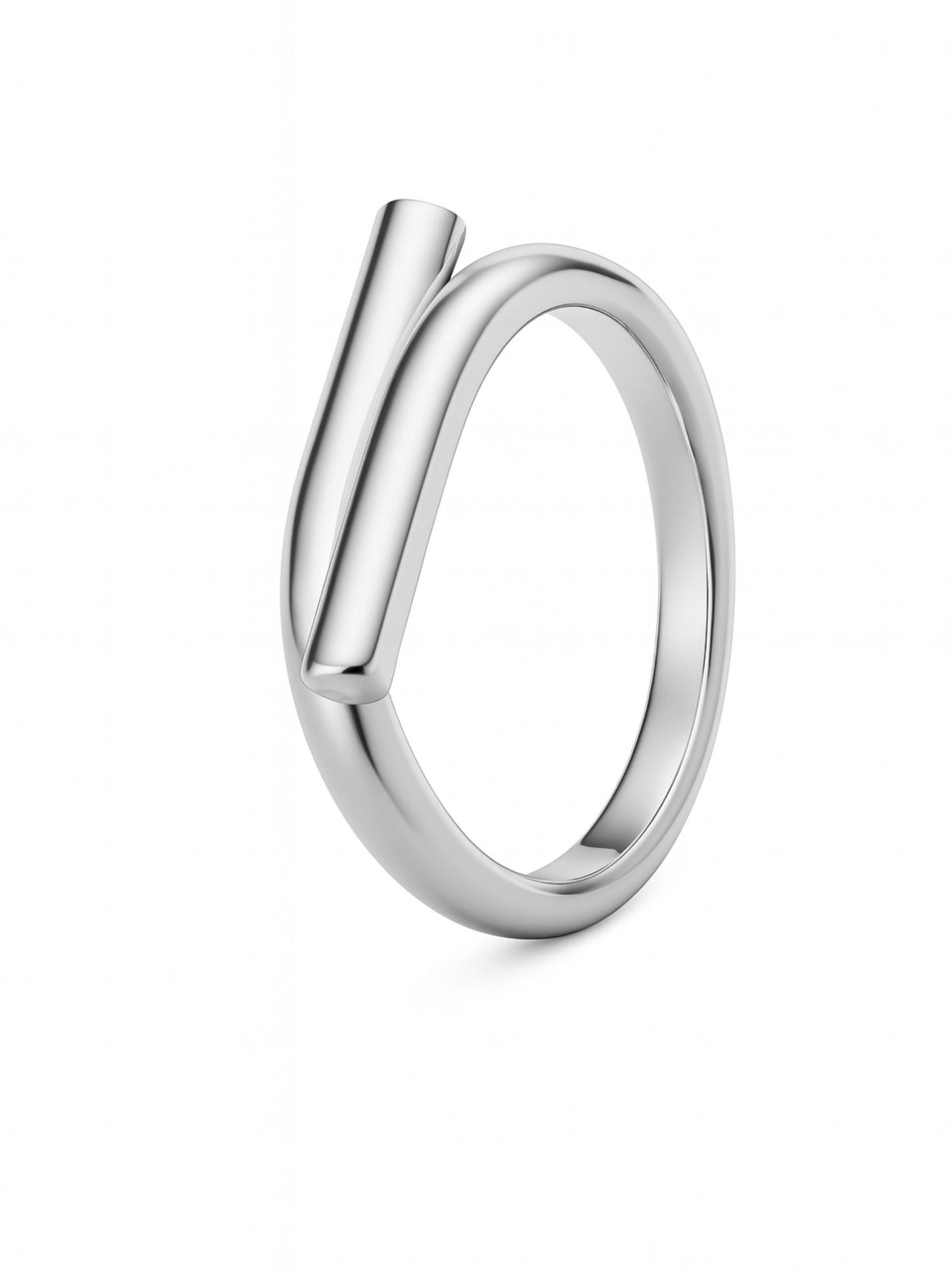 Silver-Plate Simple Classic Design Finger Ring