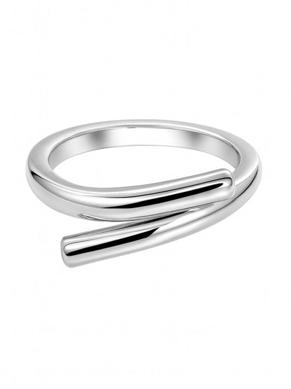 Silver-Plate Simple Classic Design Finger Ring