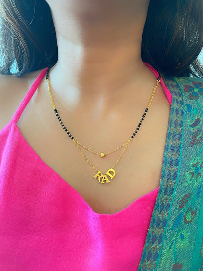 Personalized Full Name Mangalsutra (20 inch) | Short Mangalsutra