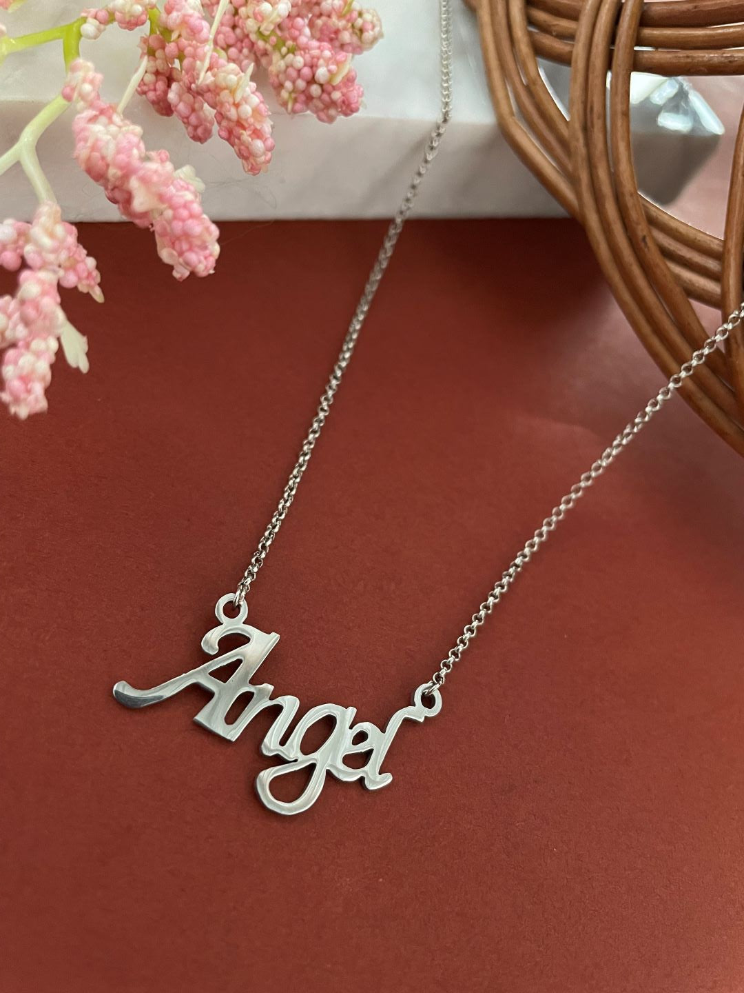 Simple Silver Plated Name Necklace