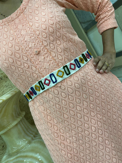 Fabric Waist-Belt Embroidery Mirror Work Banjara Kamar-Bandh – Digital  Dress Room