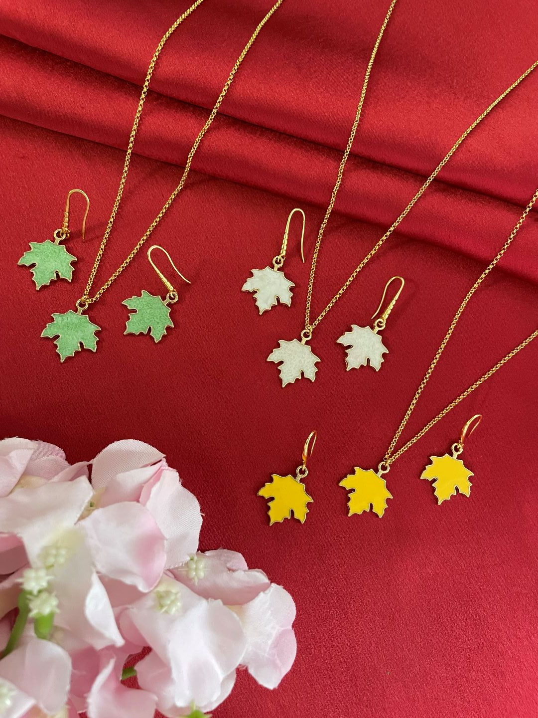 Gold Dipped Leaf Jewelry | Real Maple Leaf Necklace