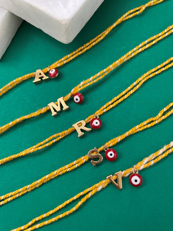 Designer Customized Full Name Pendant Rakhi | Digital Dress Room