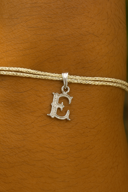 A-Z Roman Letter AD Thread Rakhi Lumba+Free Necklace Chain