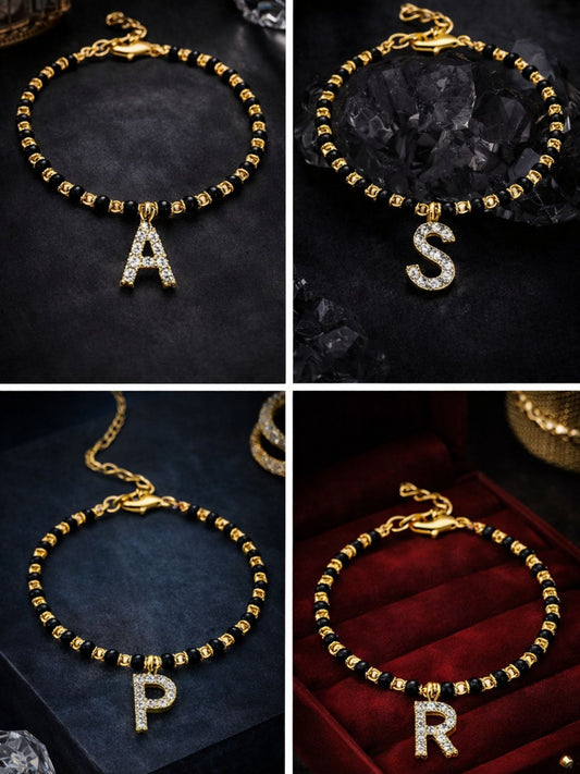 A TO Z Letter Alphabet Mangalsutra Bracelet Fashion Jewellery