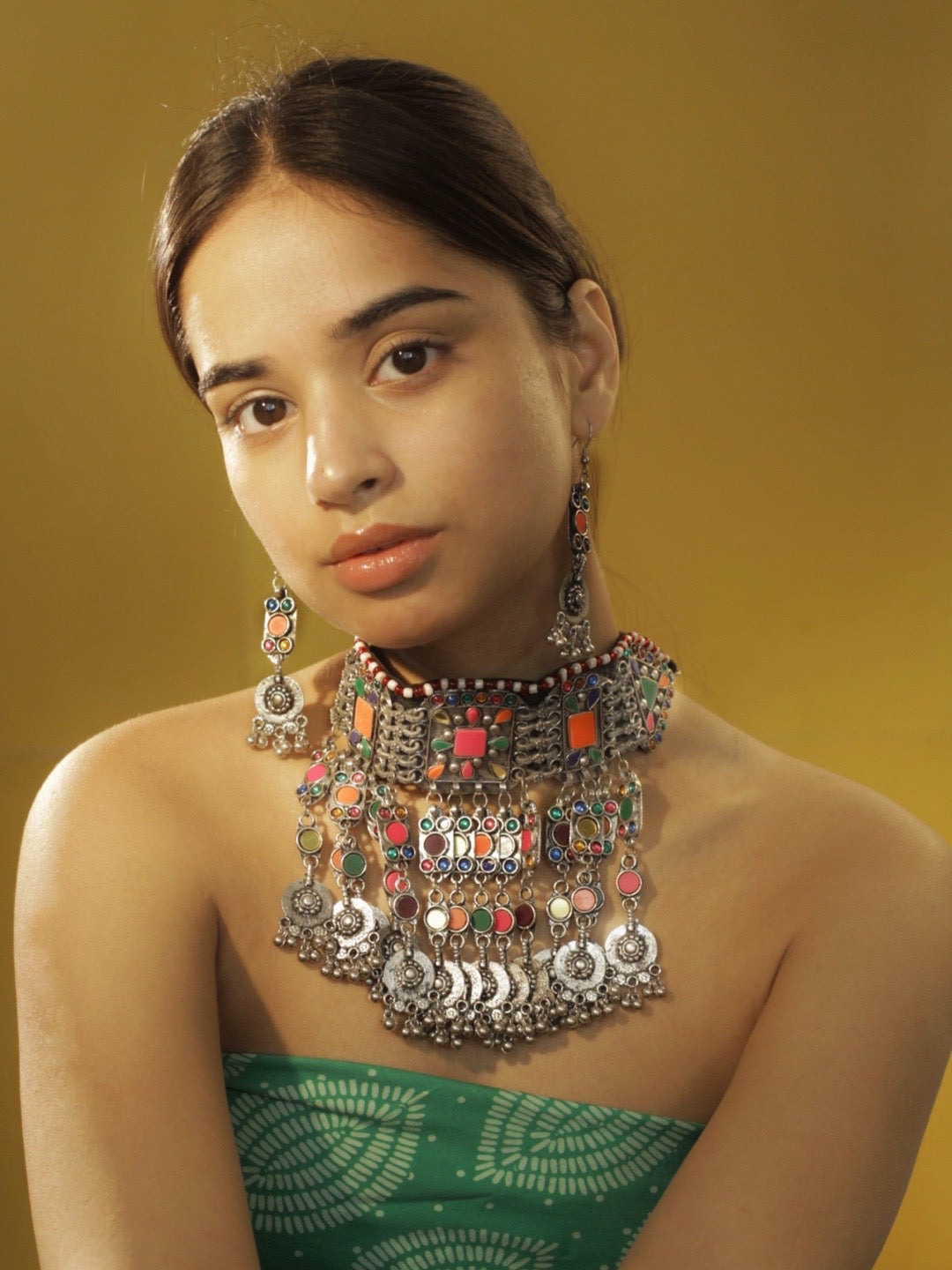Afghani Choker Necklace Set