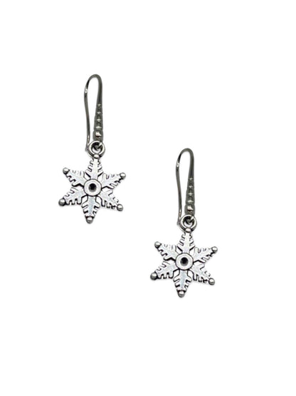 Snowflake Charm Christmas Necklace & Earrings