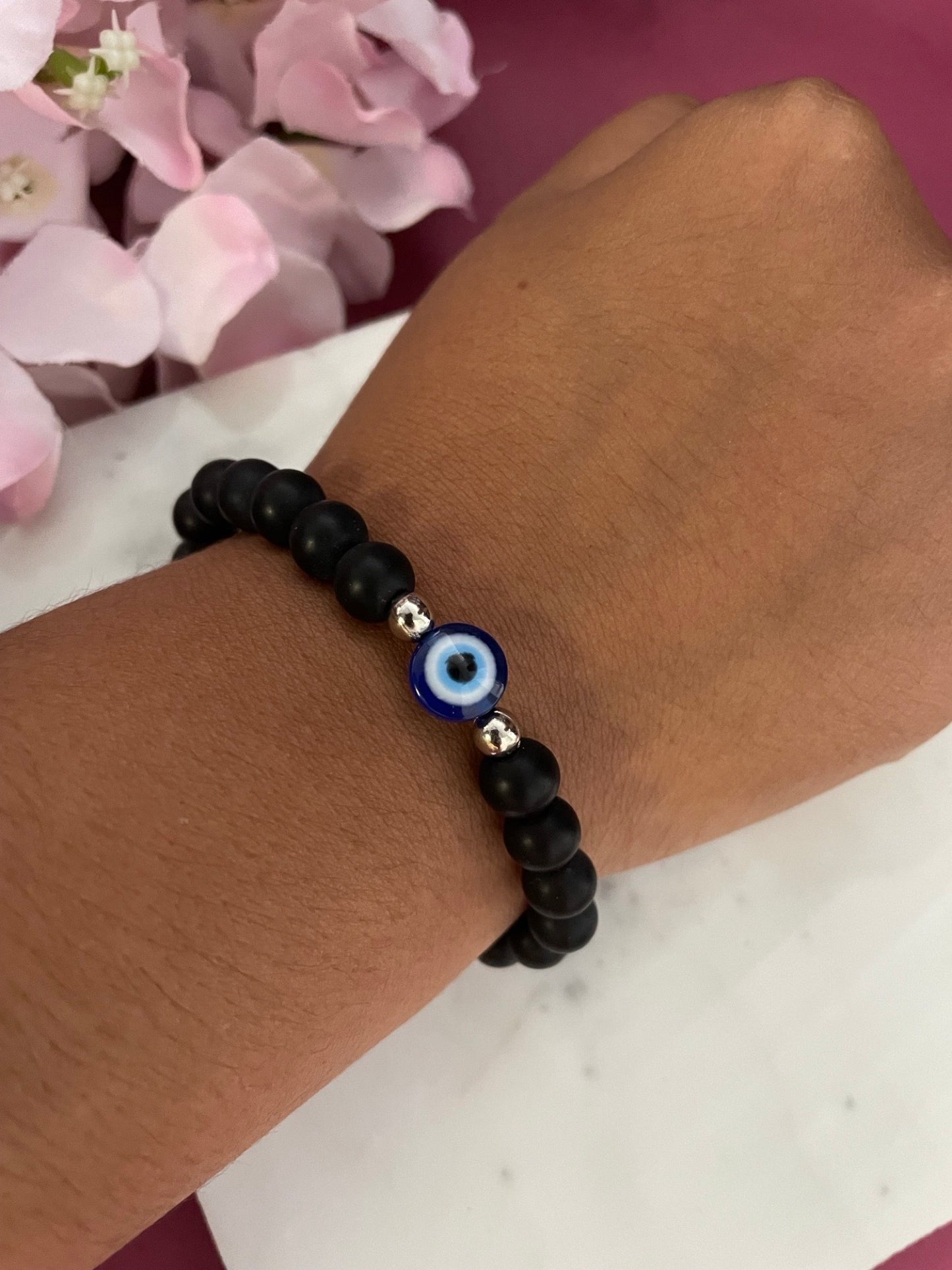 (Combo of 2) Best Friend Forever (BFF) Matching Friendship Bands with Evil Eye