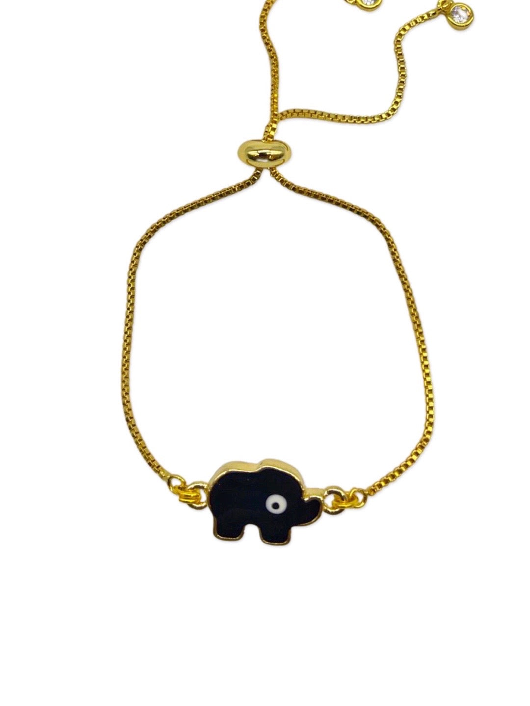 Elephant Bolo Bracelet in 10K Solid Gold  9  Banter