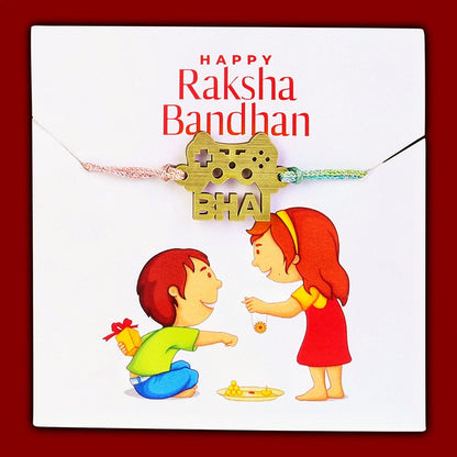 (COMBO of 2) Fancy Rakhi Designs with Slogan Gamer Bhai/Beardo Multicoloured Mauli Raksha Bandhan