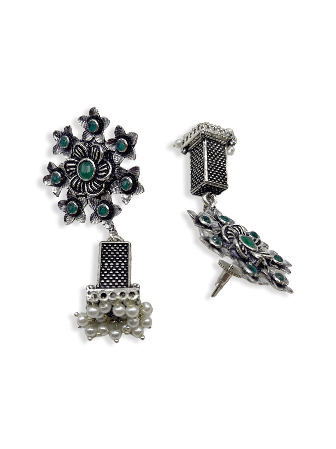 925 Sterling Silver Jhumka Earrings, 15 Gm at Rs 1303.05/pair in Jaipur |  ID: 15093292873