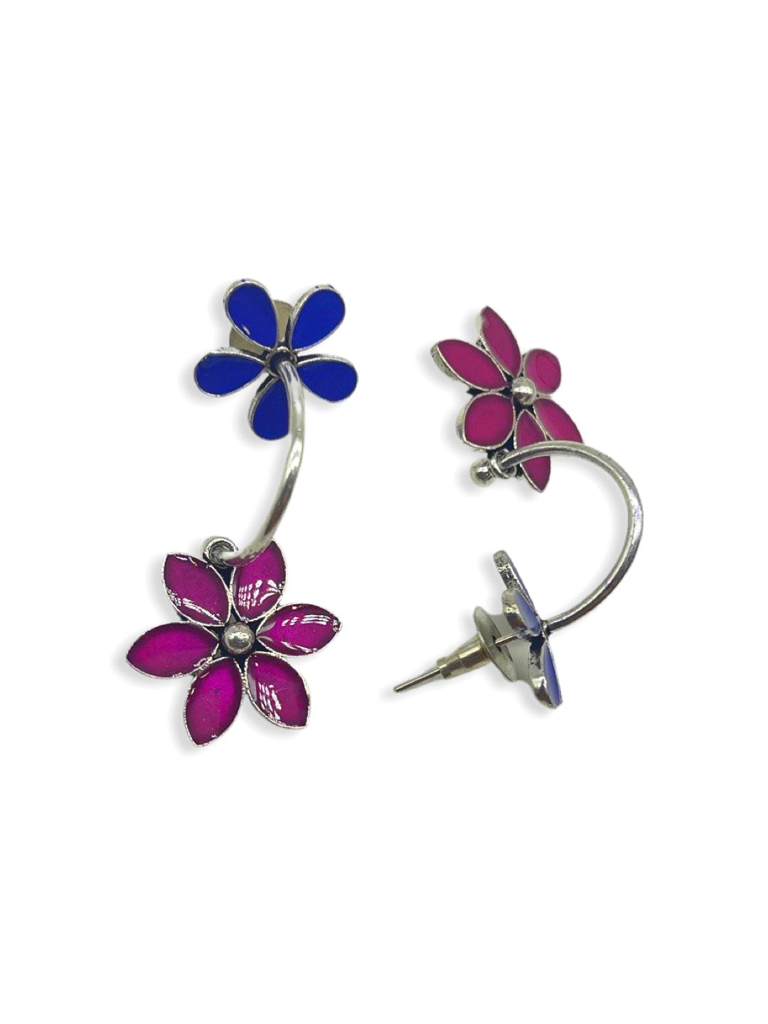 Handmade Purple Big Jhumkas Silver Replica Earrings / Indian Festive  Jewellery / Ambi Design / Statement / Antique Jewelry/ Diwali Outfit - Etsy  | Earrings collection, Jhumka earrings, Etsy