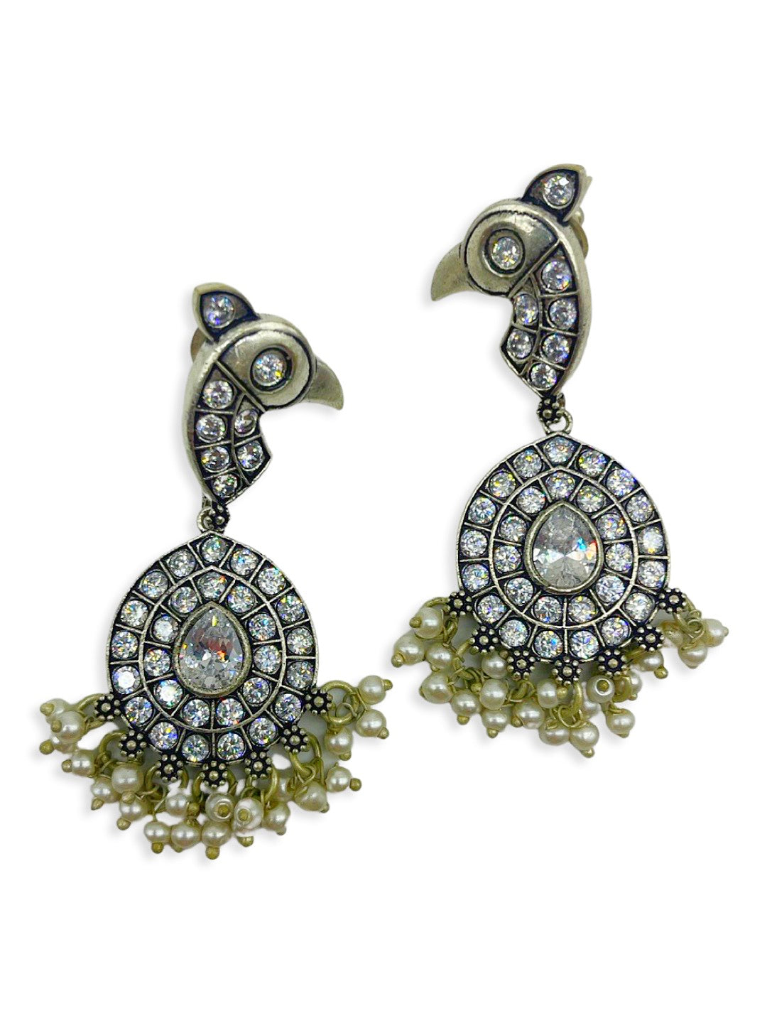 HIARA JEWELS Silver Sterling Silver Earrings: Buy HIARA JEWELS Silver  Sterling Silver Earrings Online at Best Price in India | Nykaa