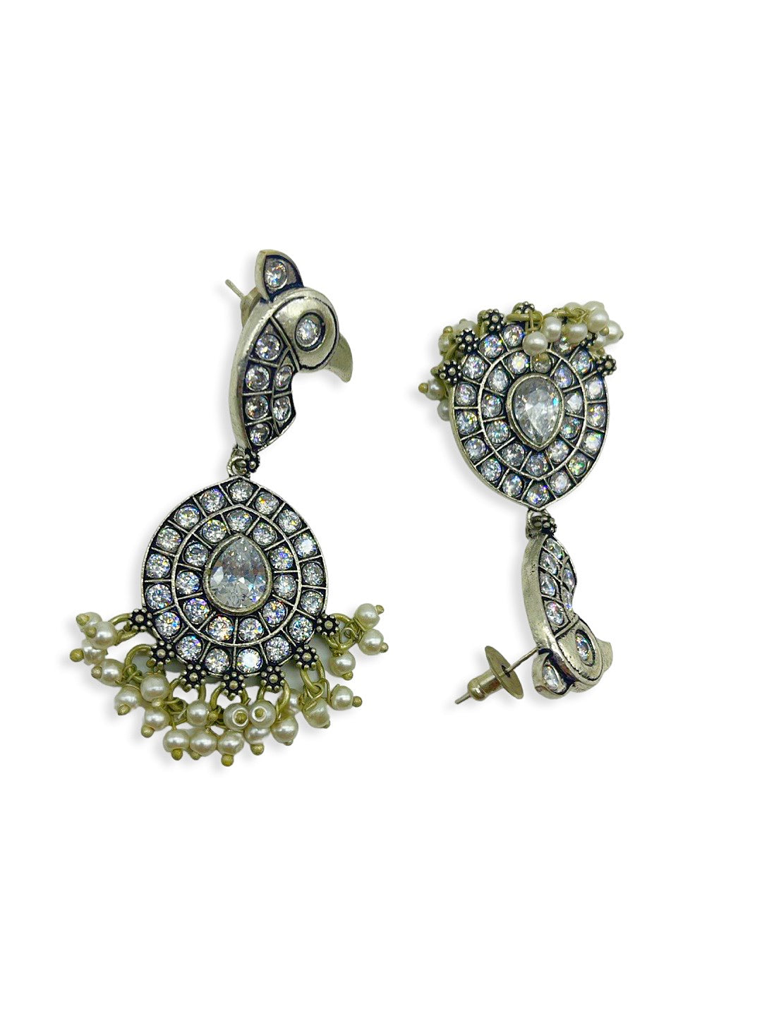 Sale Discounted Diamond Jhumkis | Simple American Diamond Earrings 202 –  Abdesignsjewellery | American diamond, Diamond earrings, Buy earrings online