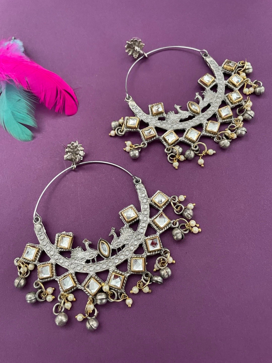 Shop Polki Chand bali Earrings from Happy Pique – Happy Pique
