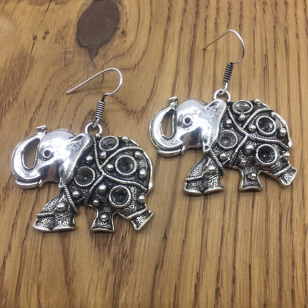Digital Dress Room Elephant Animal Stylish Party Wear Dangle Drop Earring