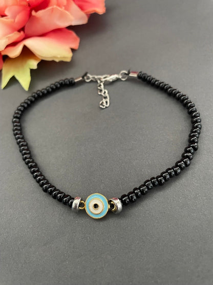 Light Blue Evil Eye Nazariya Payal/Anklet