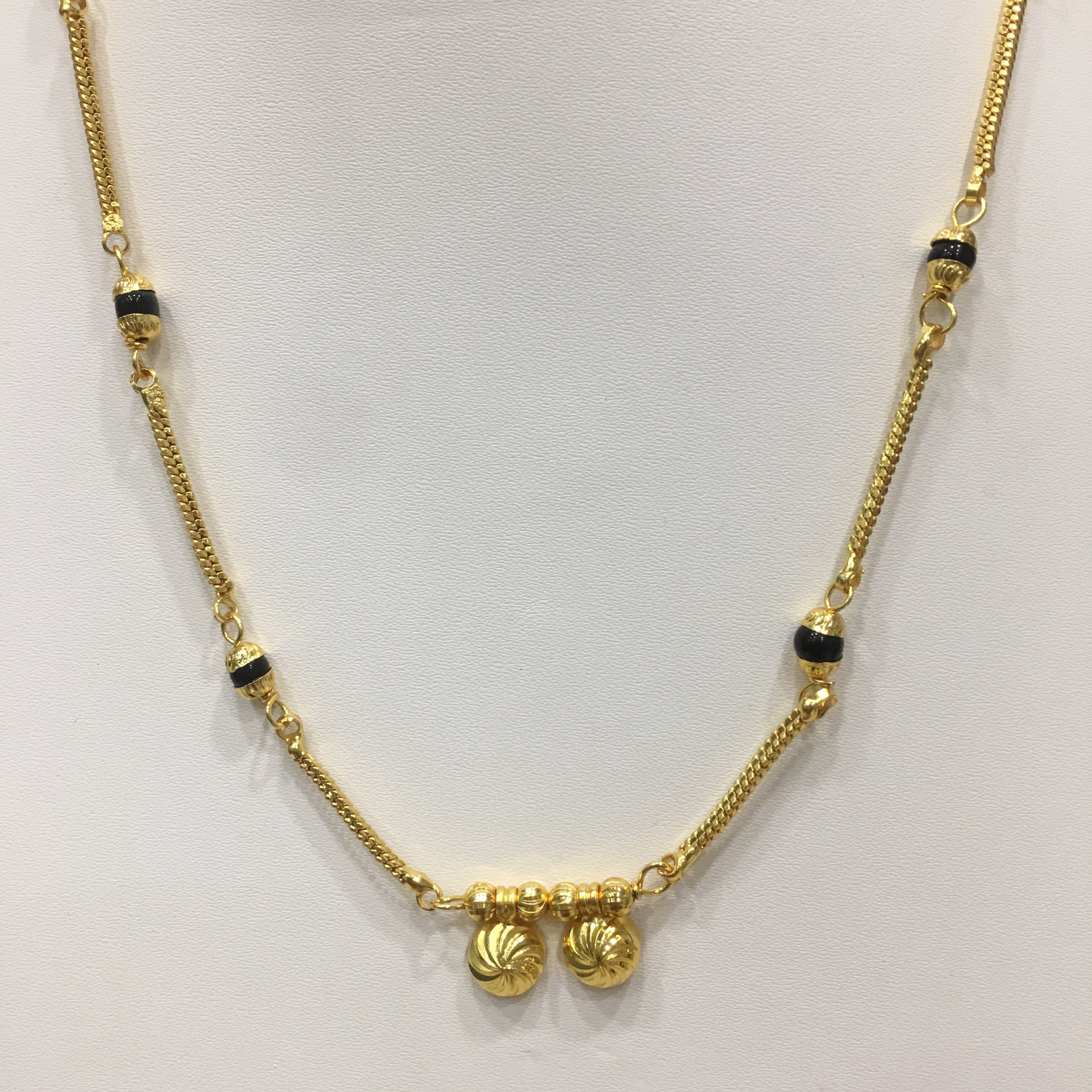 Gold small chain mangalsutra deals designs with price