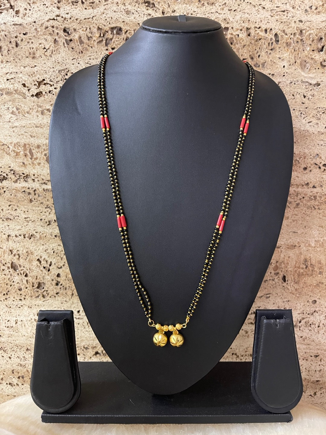 Traditional Marathi Mangalsutra With Black Beads Mangalsutra Vati
