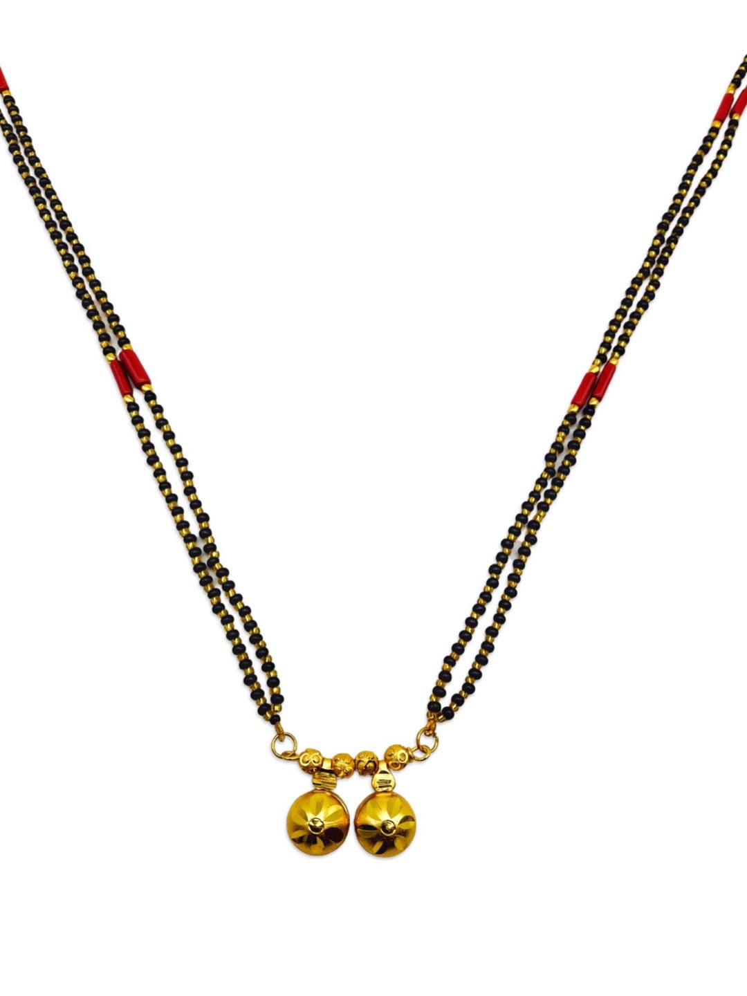 Mangalsutra Designs With Red Beads