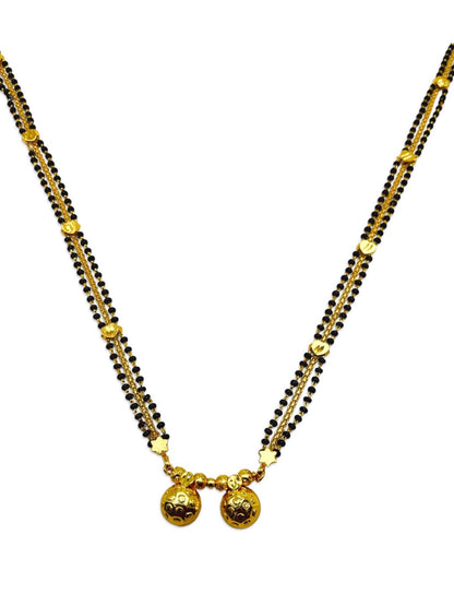 Traditional Mangalsutra With Black Beads Online
