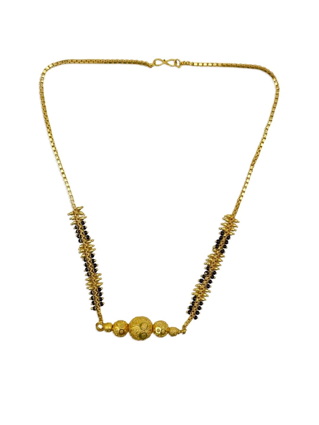 black beads gold chain designs latest collection