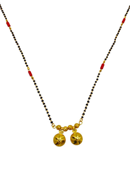 traditional mangalsutra with black beads
