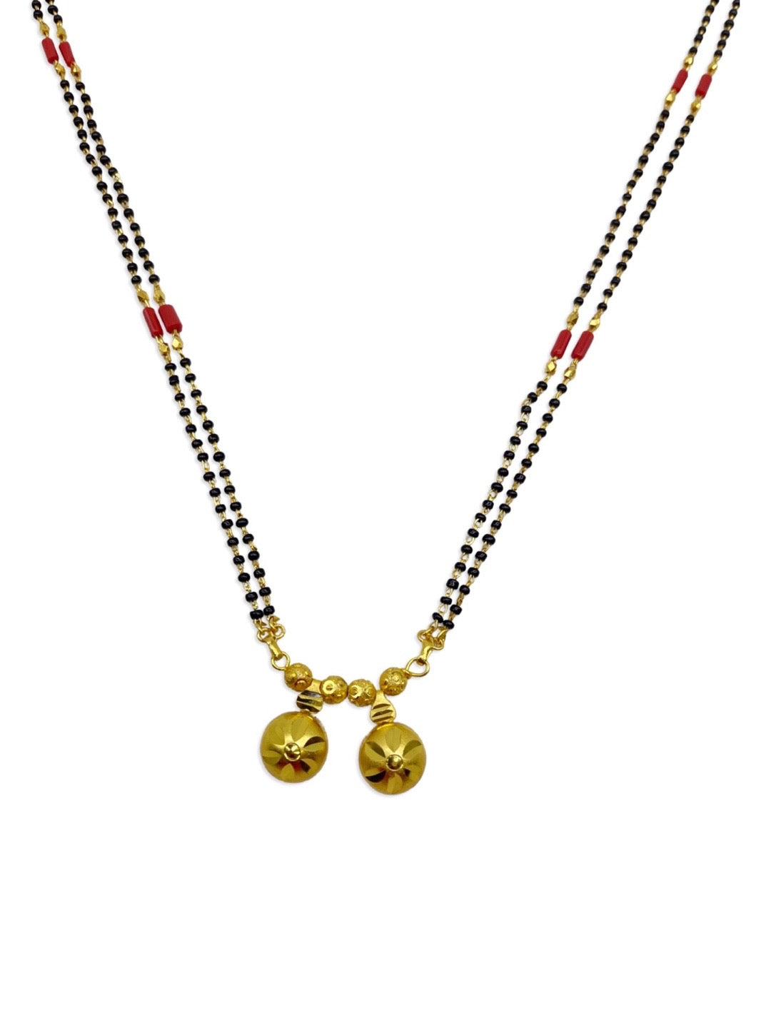 traditional mangalsutra with black beads