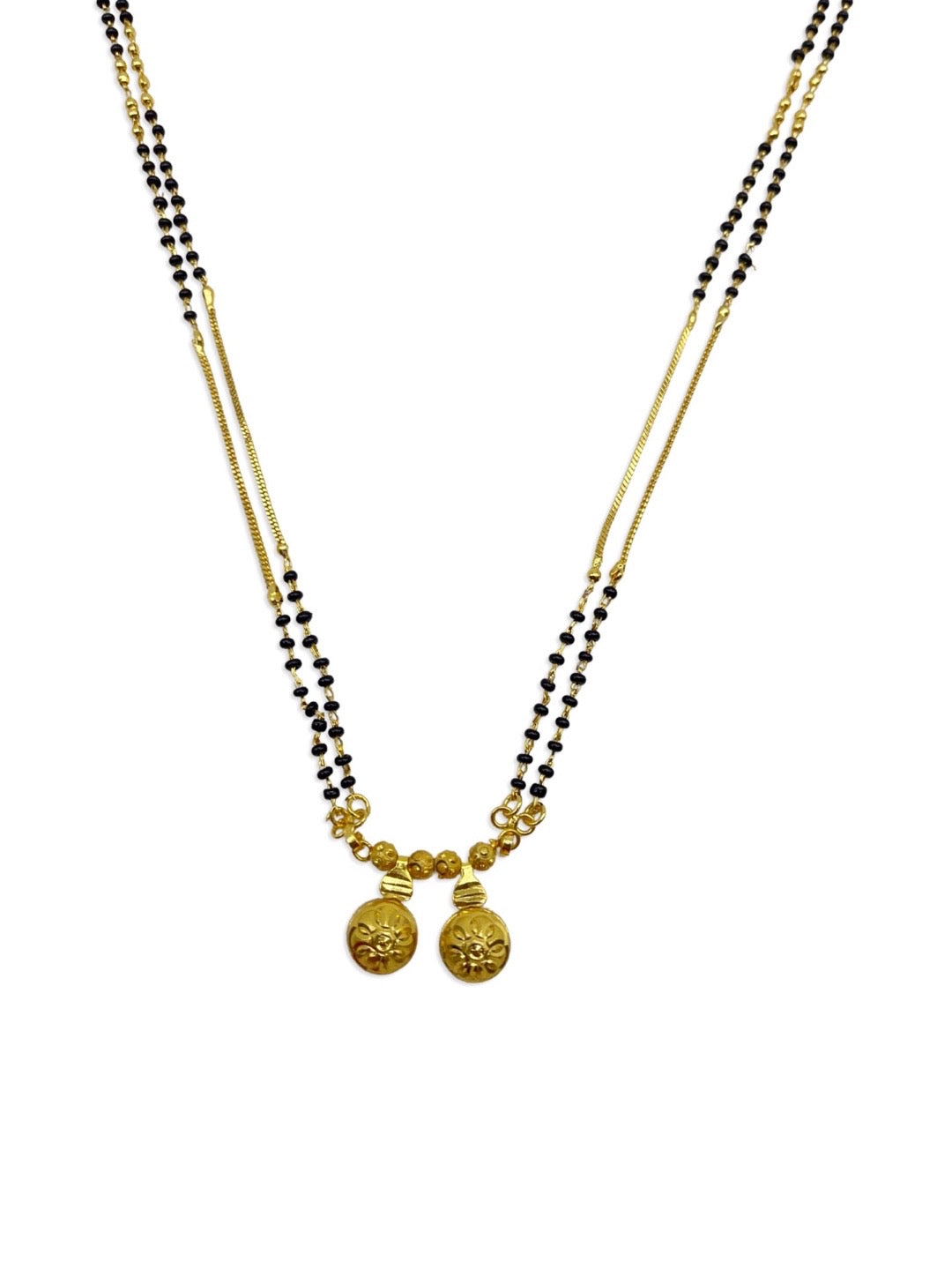 traditional mangalsutra with black beads