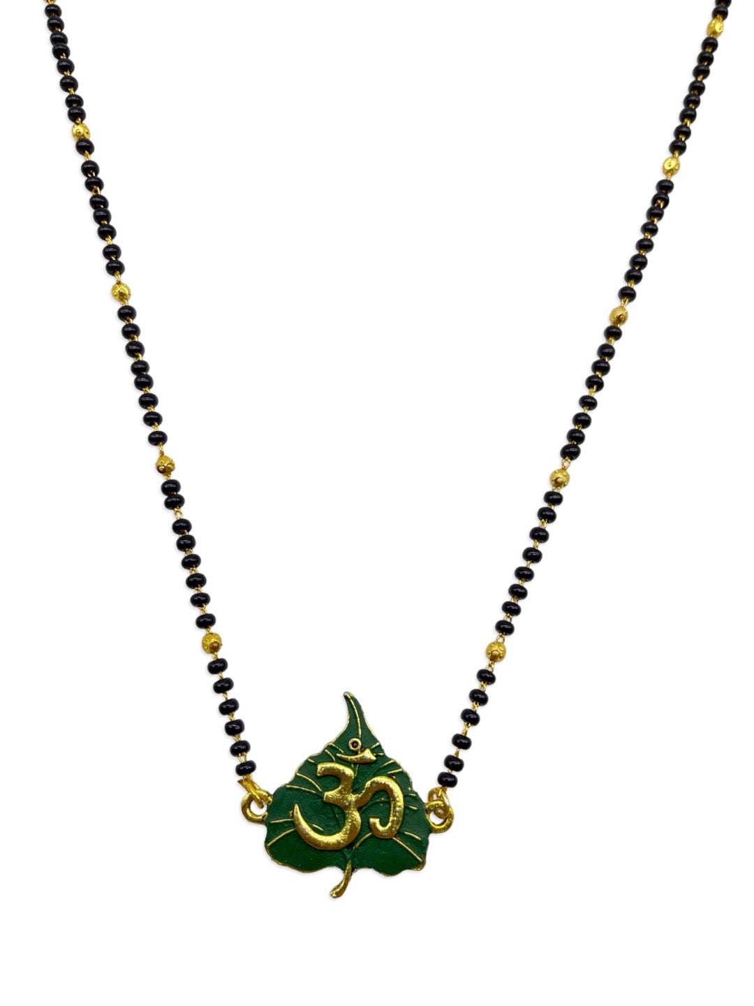 black beads mangalsutra designs