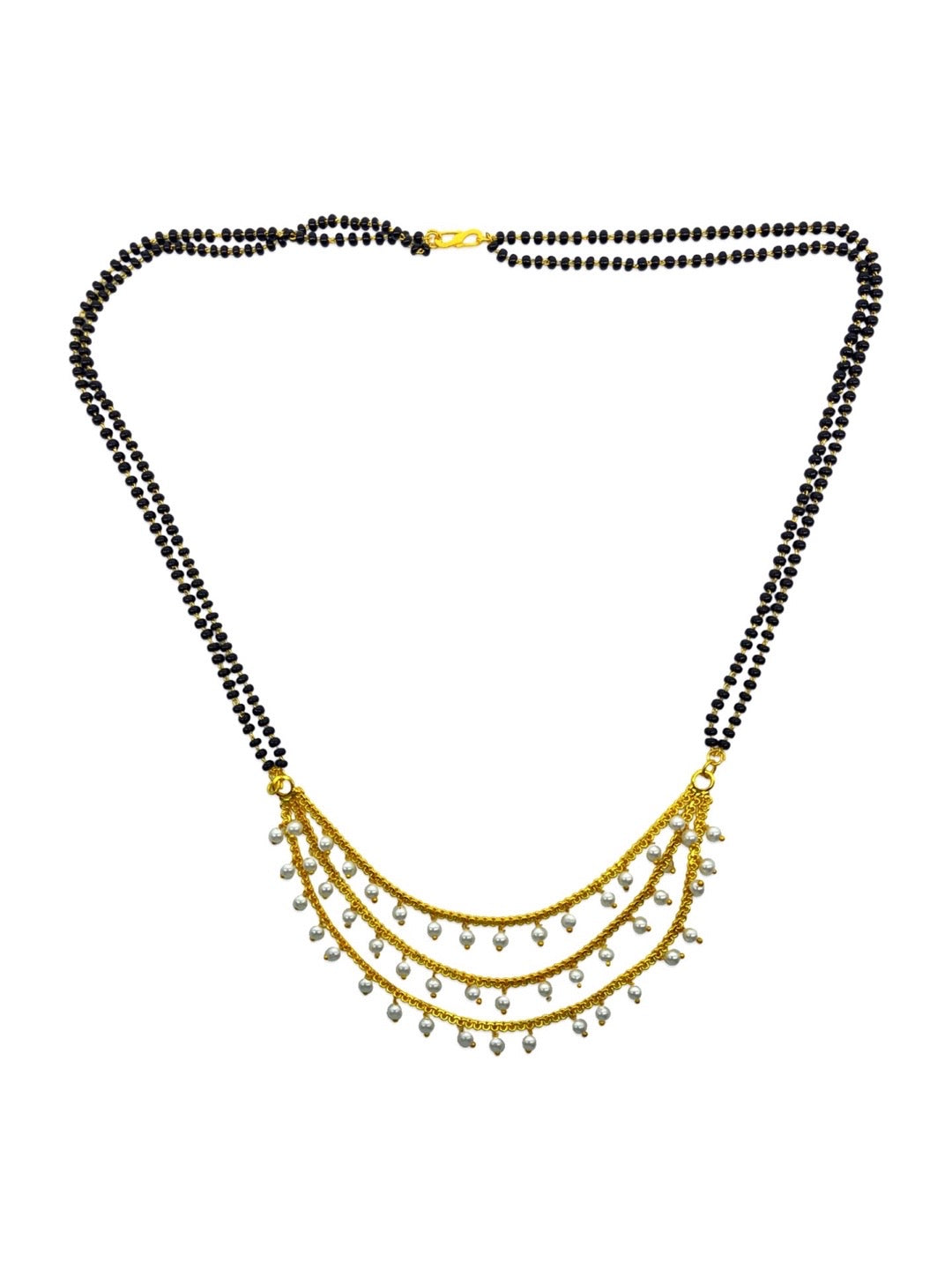 traditional mangalsutra with black beads