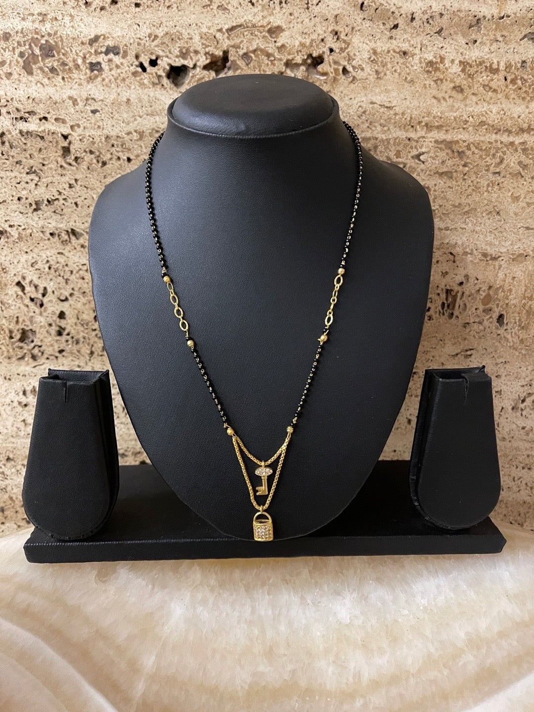 Double chain deals long mangalsutra